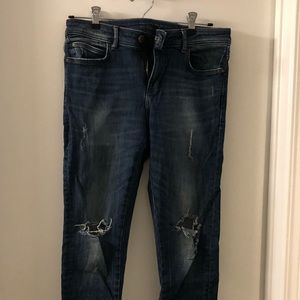 Zara ripped jeans